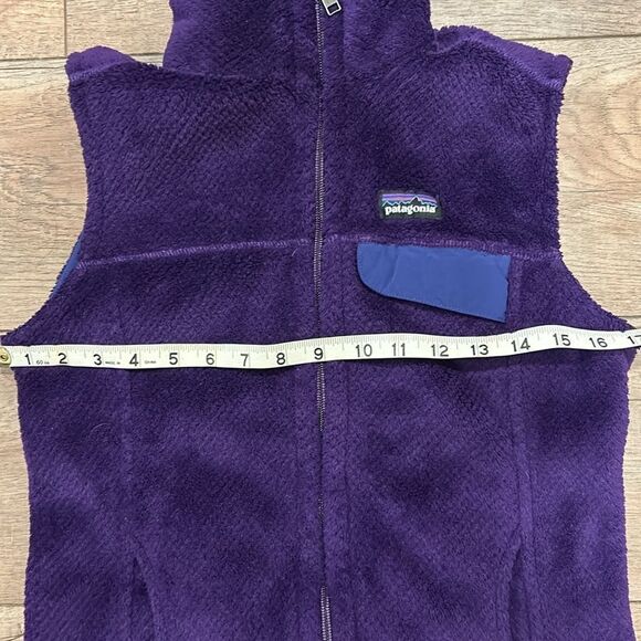 PATAGONIA Re-Tool Fleece Vest, Purple, Small pre-owned excellent condition - Picture 6 of 8